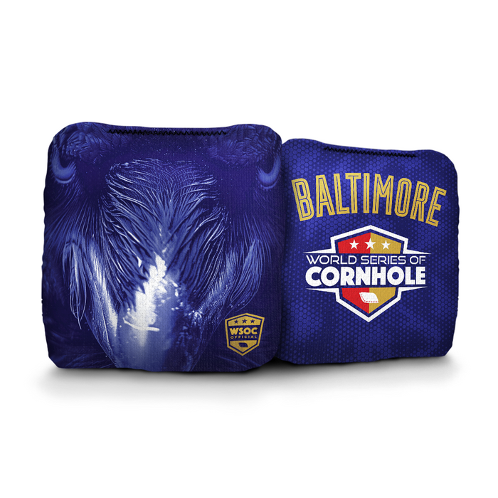 Baltimore Ravens - 6 Inch WSOC Official Pro Cornhole Bags