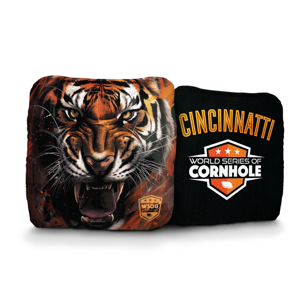6-IN Professional Cornhole Bag Rapter - Cincinnati