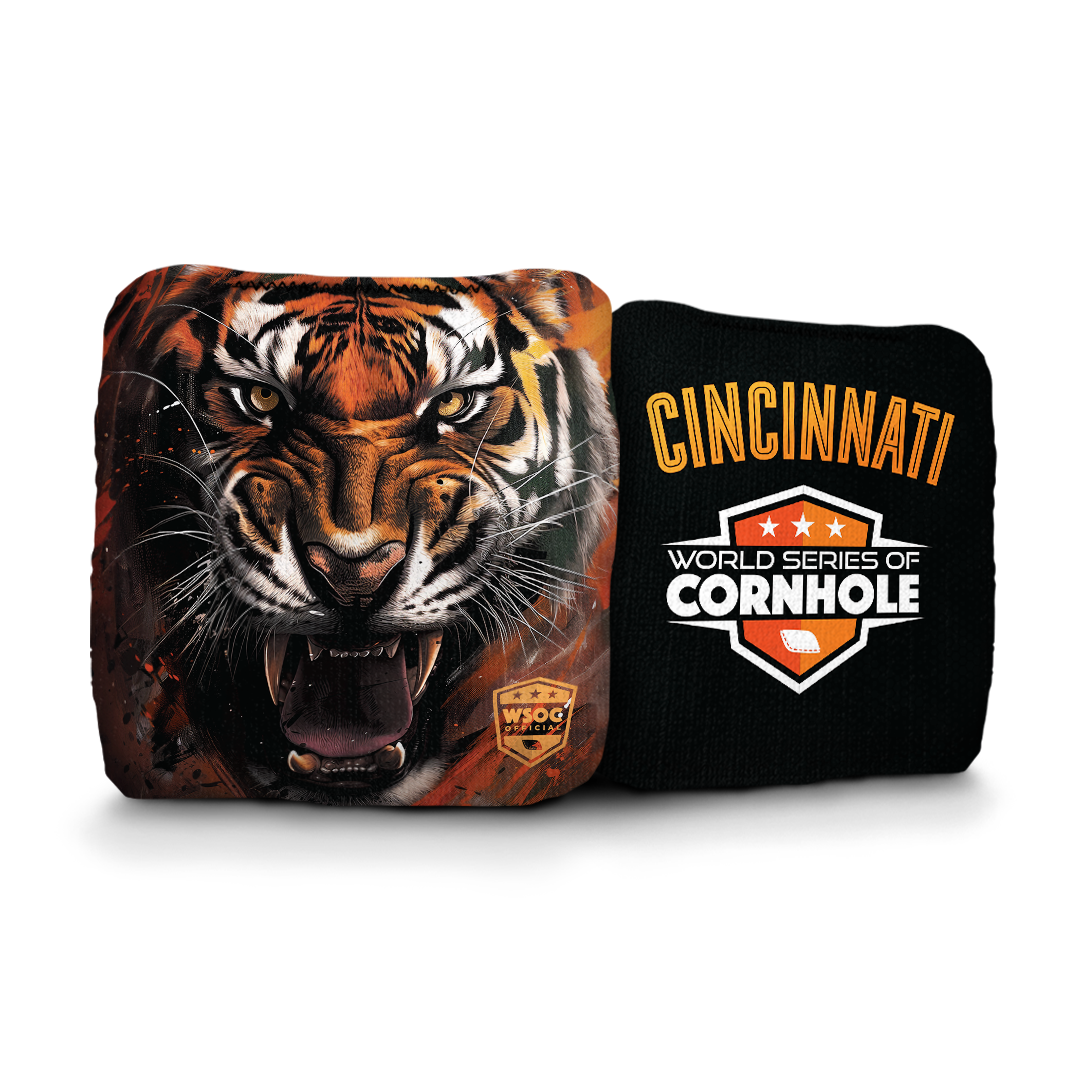 World Series of Cornhole 6-IN Professional Cornhole Bag Rapter - Cincinnati Bengals