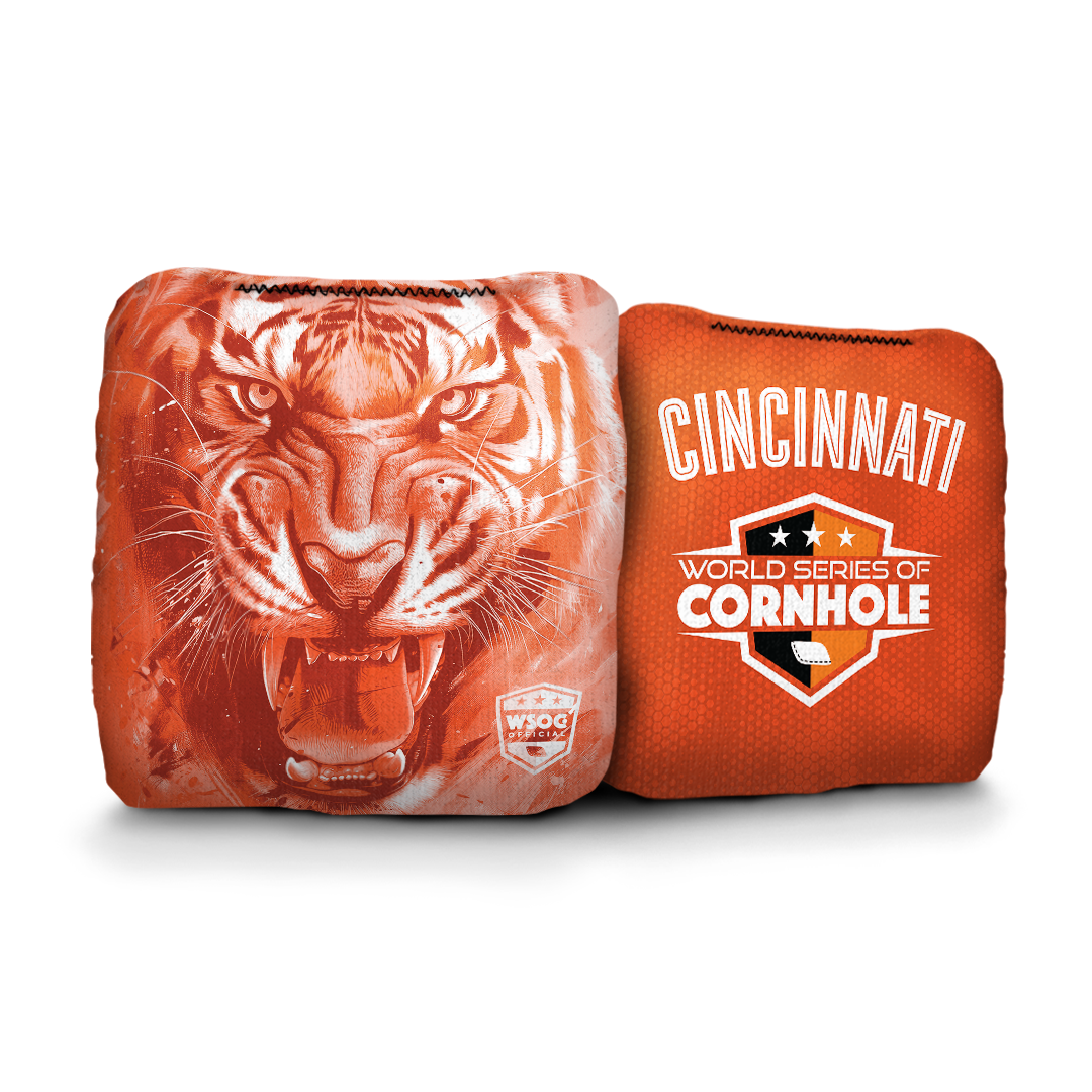 World Series of Cornhole 6-IN Professional Cornhole Bag Rapter - Cincinnati Bengals