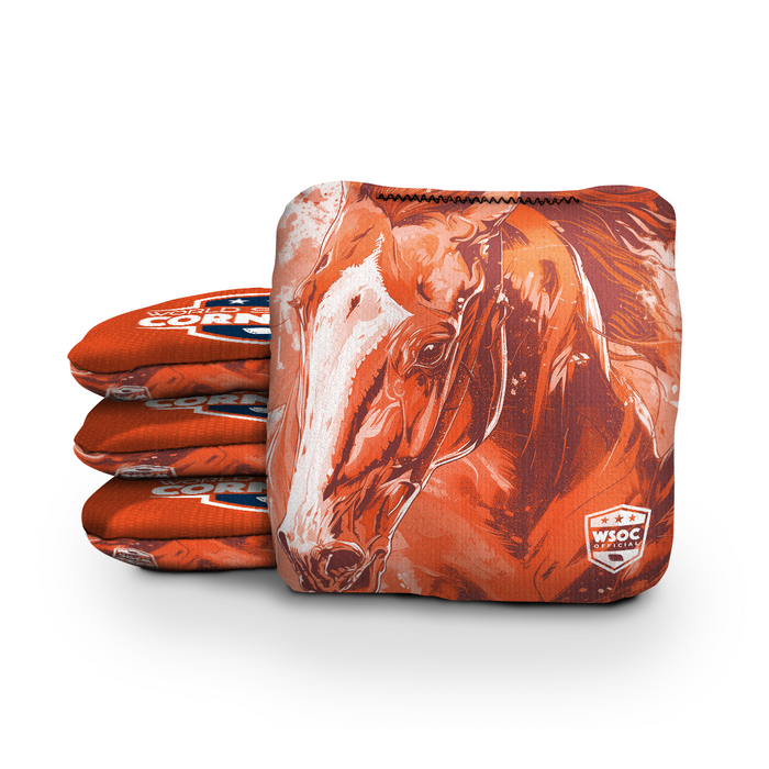 World Series of Cornhole 6-IN Professional Cornhole Bag Rapter - Denver Broncos