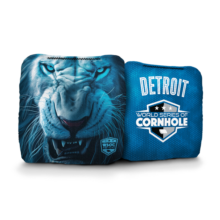 World Series of Cornhole 6-IN Professional Cornhole Bag Rapter - Detroit Lions