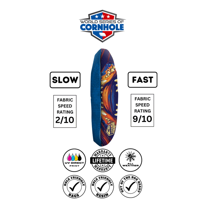 World Series of Cornhole 6-IN Professional Cornhole Bag Rapter - Florida Gators
