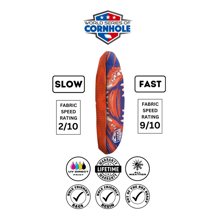 World Series of Cornhole 6-IN Professional Cornhole Bag Rapter - Florida Gators