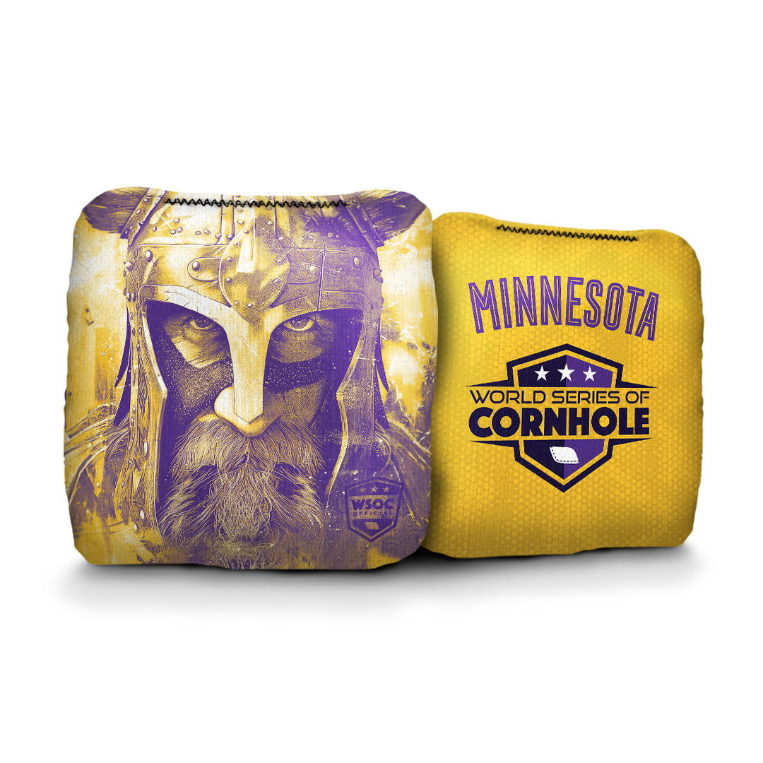 World Series of Cornhole 6-IN Professional Cornhole Bag Rapter - Minnesota Vikings