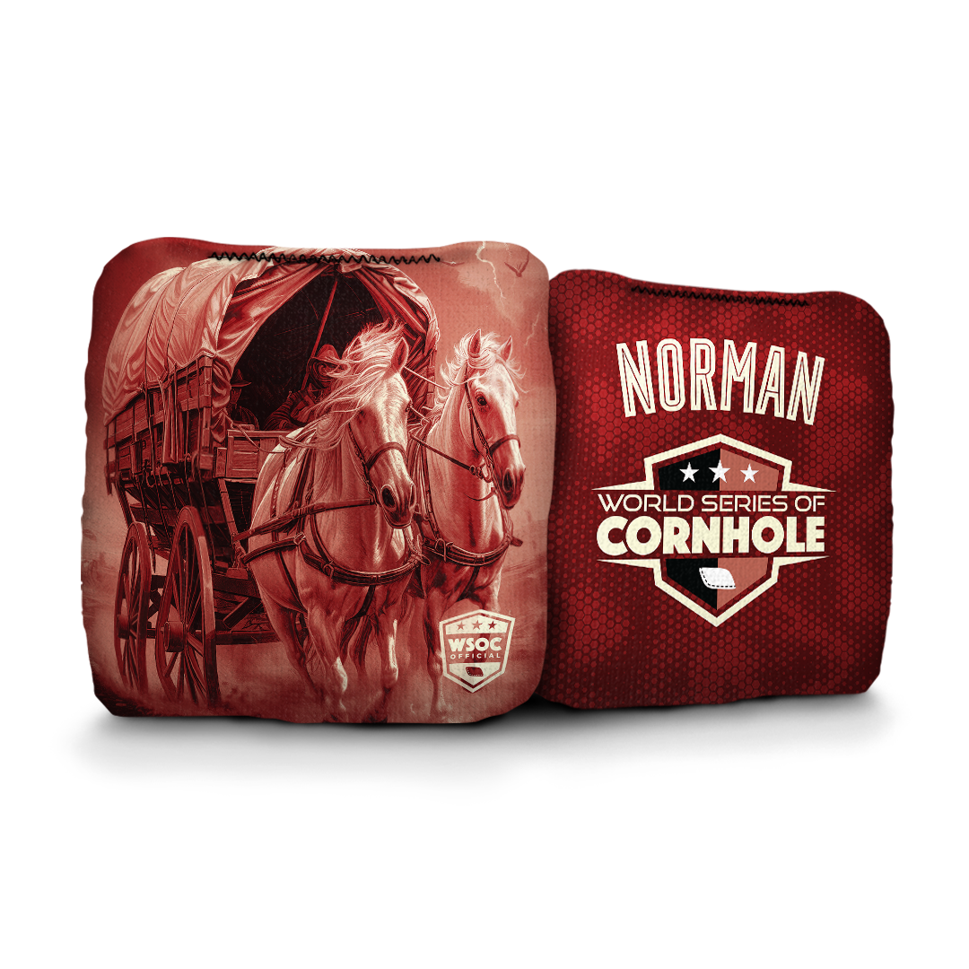 World Series of Cornhole 6-IN Professional Cornhole Bag Rapter - Oklahoma Sooners