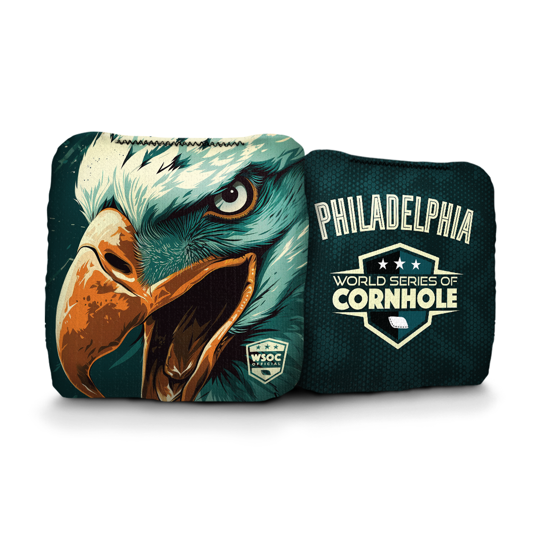 6-IN Professional Cornhole Bag Rapter - Philadelphia
