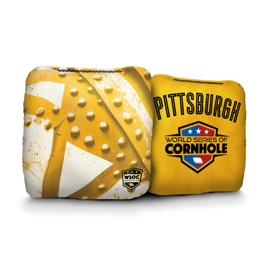 World Series of Cornhole 6-IN Professional Cornhole Bag Rapter - Pittsburgh Steelers