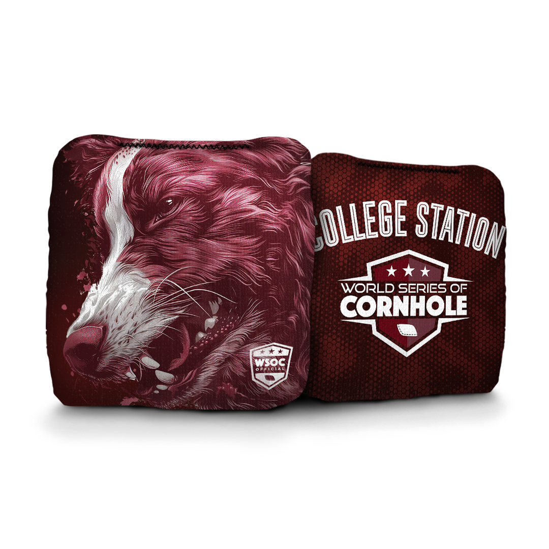 World Series of Cornhole Official 6-IN Professional Cornhole Bag Rapter - Texas A&M Aggies