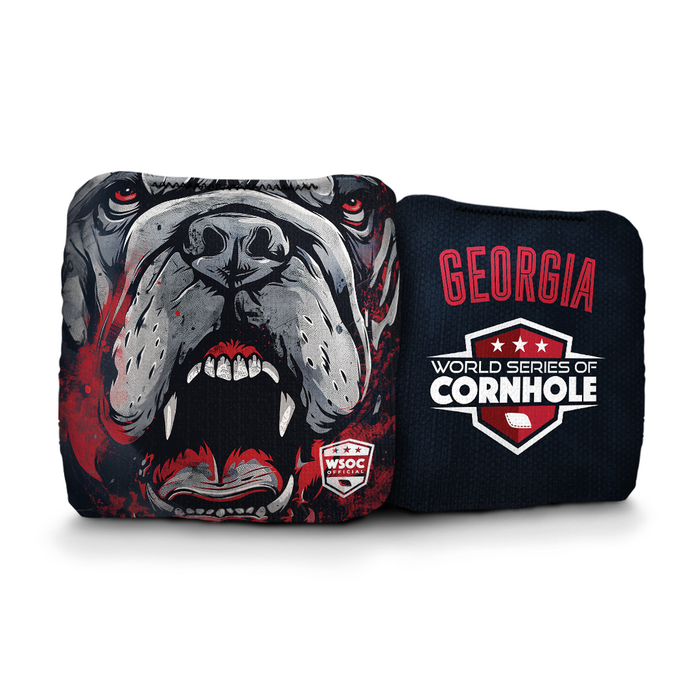Set Da 8 Sacchetti (fagioli) Per Gioco Cornhole - Georgia Bulldogs - Borsa Da Lancio Mimetica Per Portellone - Foto 4