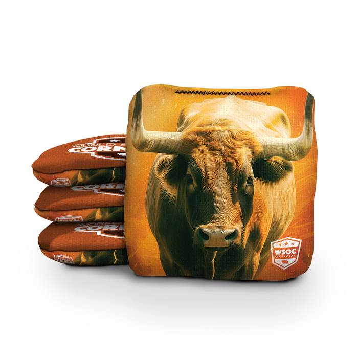World Series of Cornhole Official 6-IN Professional Cornhole Bag Rapter - Texas Longhorns