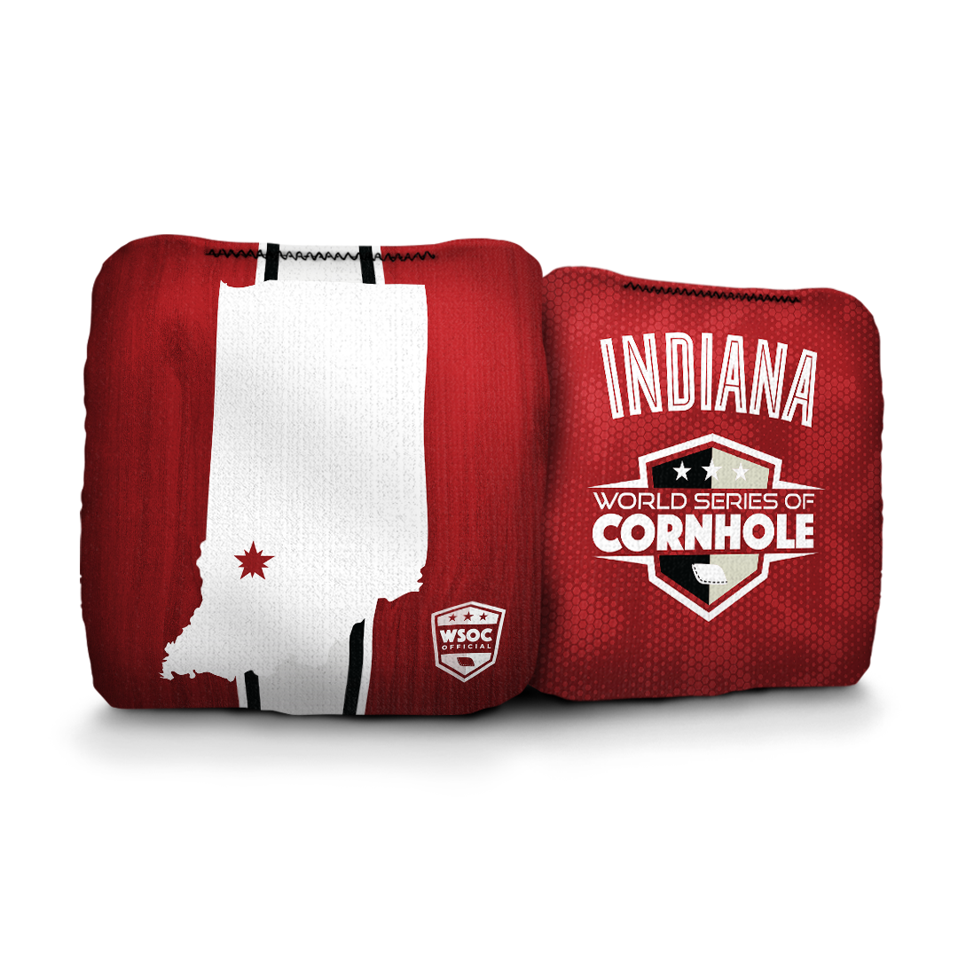 World Series of Cornhole 6-IN Professional Cornhole Bag Rapter - Indiana Hoosiers