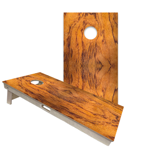 World Series of Cornhole Official 2' x 4' Professional Cornhole Board Runway 2402P - Wood Finish Tiger Wood