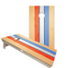 World Series of Cornhole Official 2' x 4' Professional Cornhole Board Runway 2402P -  Retro USA Stripes