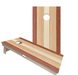 World Series of Cornhole Official 2' x 4' Professional Cornhole Board Runway 2402P - Classic Striped Woody