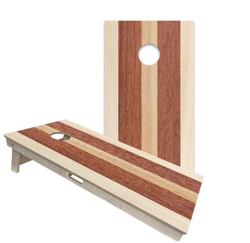 World Series of Cornhole Official 2' x 4' Professional Cornhole Board Runway 2402P - Striped Woody