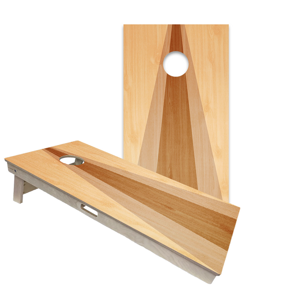World Series of Cornhole Official 2' x 4' Professional Cornhole Board Runway 2402P - Wood Triangle