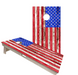 World Series of Cornhole Official 2' x 4' Professional Cornhole Board Runway 2402P - American Flag Light