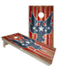 World Series of Cornhole Official 2' x 4' Professional Cornhole Board Runway 2402P - Stars and Stripes Eagle