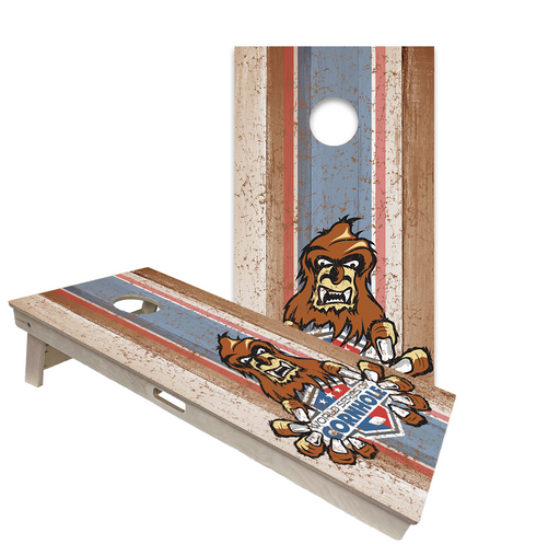 World Series of Cornhole Official 2' x 4' Professional Cornhole Board Runway 2402P - Animated Sasquatch