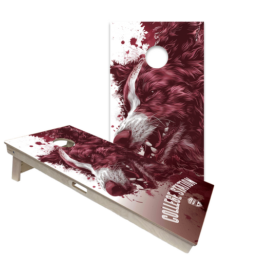 World Series of Cornhole Official 2' x 4' Professional Cornhole Board Runway 2402P - Texas A&M Aggies