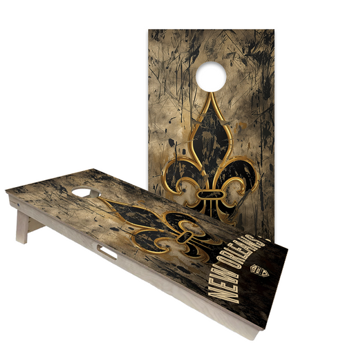 World Series of Cornhole Official 2' x 4' Professional Cornhole Board Runway 2402P - New Orleans Saints