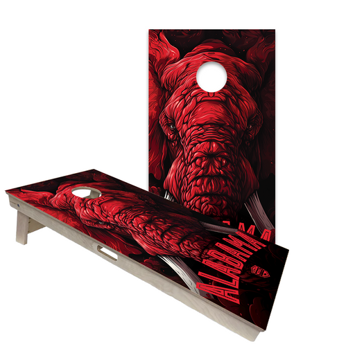 World Series of Cornhole Official 2' x 4' Professional Cornhole Board Runway 2402P - Alabama Crimson Tide