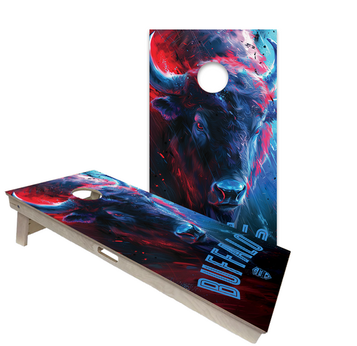 World Series of Cornhole Official 2' x 4' Professional Cornhole Board Runway 2402P - Buffalo Bills