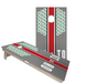 World Series of Cornhole Official 2' x 4' Professional Cornhole Board Runway 2402P - Ohio State Buckeyes