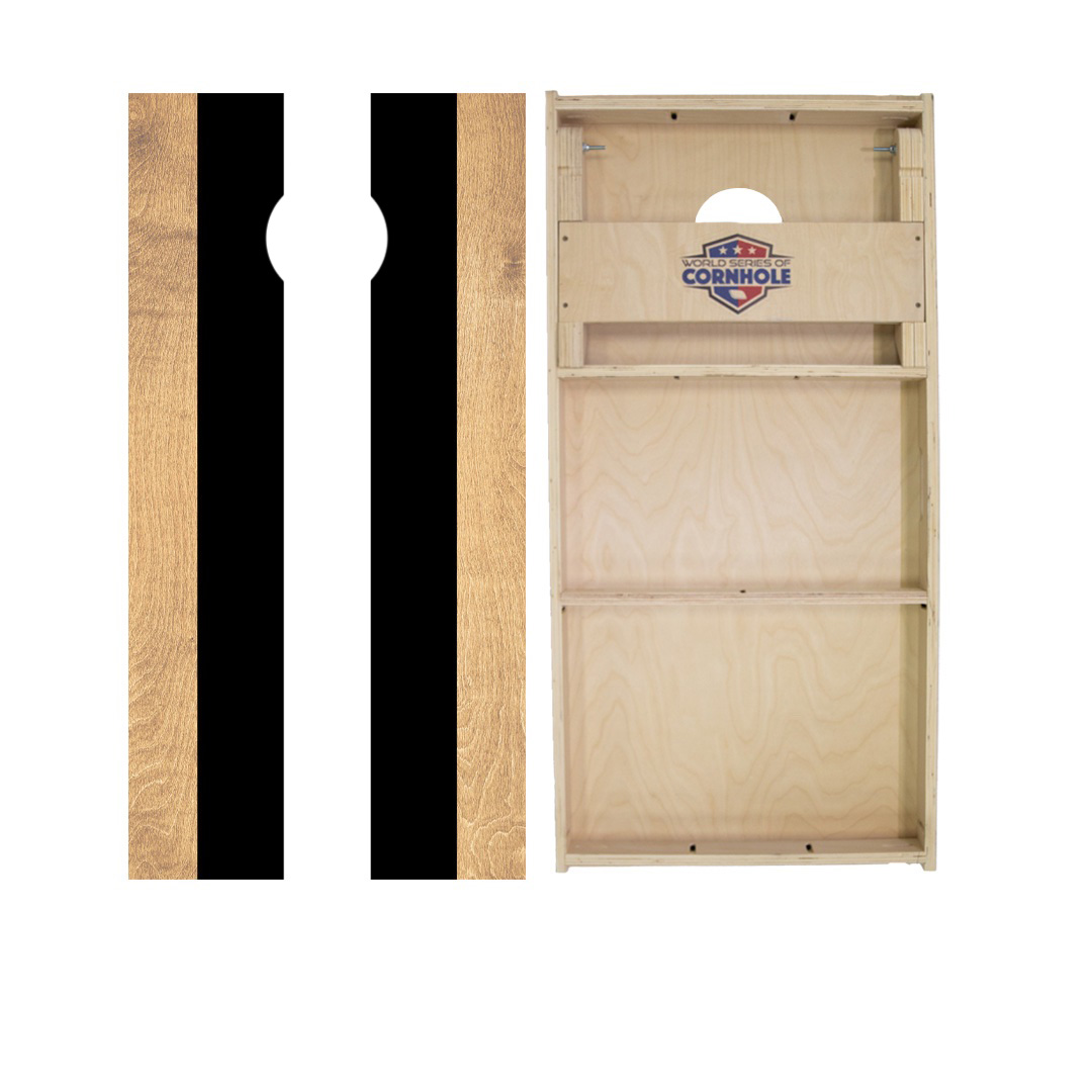 World Series of Cornhole Official 2' x 4' Professional Cornhole Board Runway 2402P - Classic Stripes