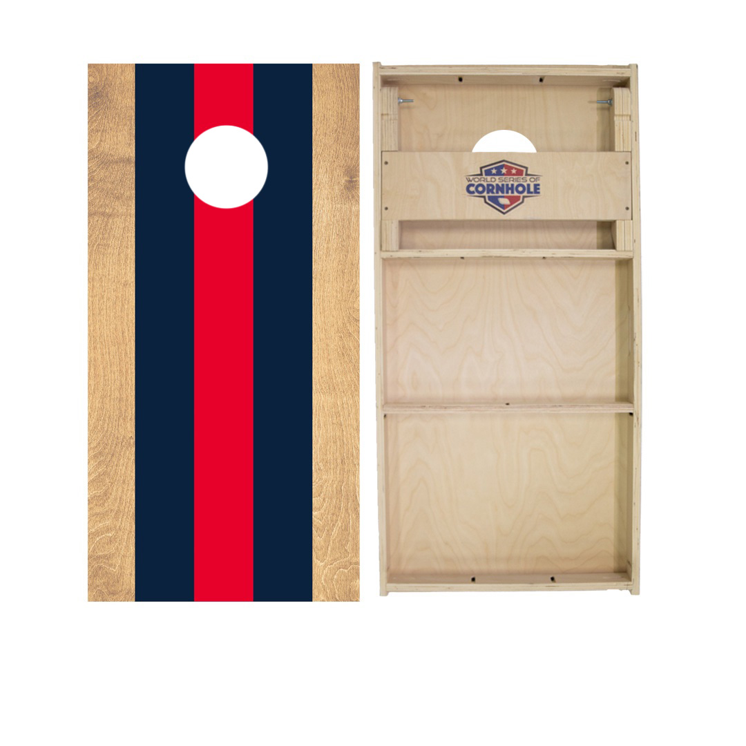 World Series of Cornhole Official 2' x 4' Professional Cornhole Board Runway 2402P - Classic Stripes