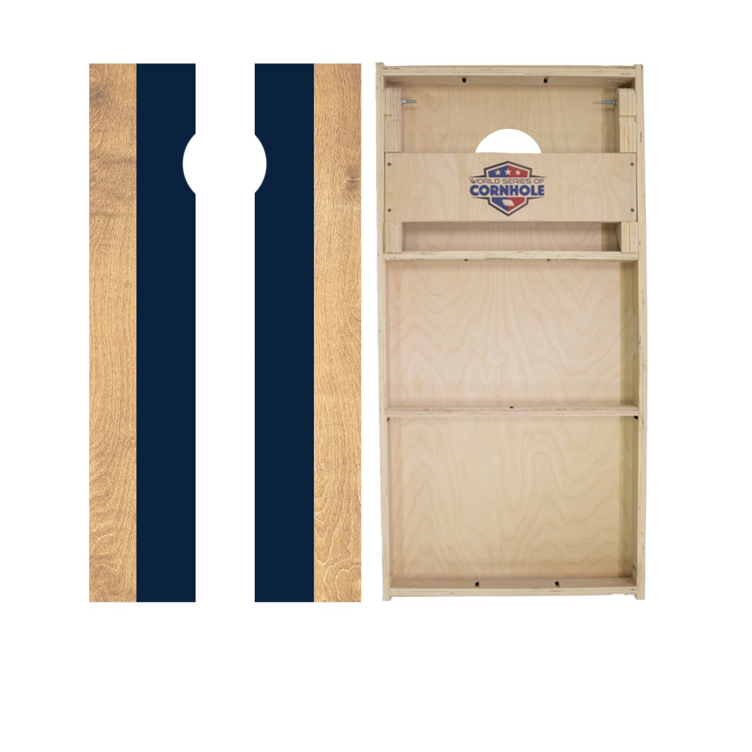 World Series of Cornhole Official 2' x 4' Professional Cornhole Board Runway 2402P - Classic Stripes