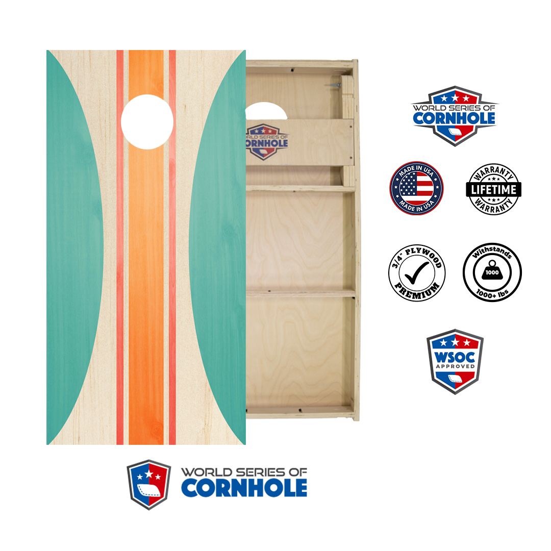 World Series of Cornhole Official 2' x 4' Professional Cornhole Board Runway 2402P - Beau Surf Board