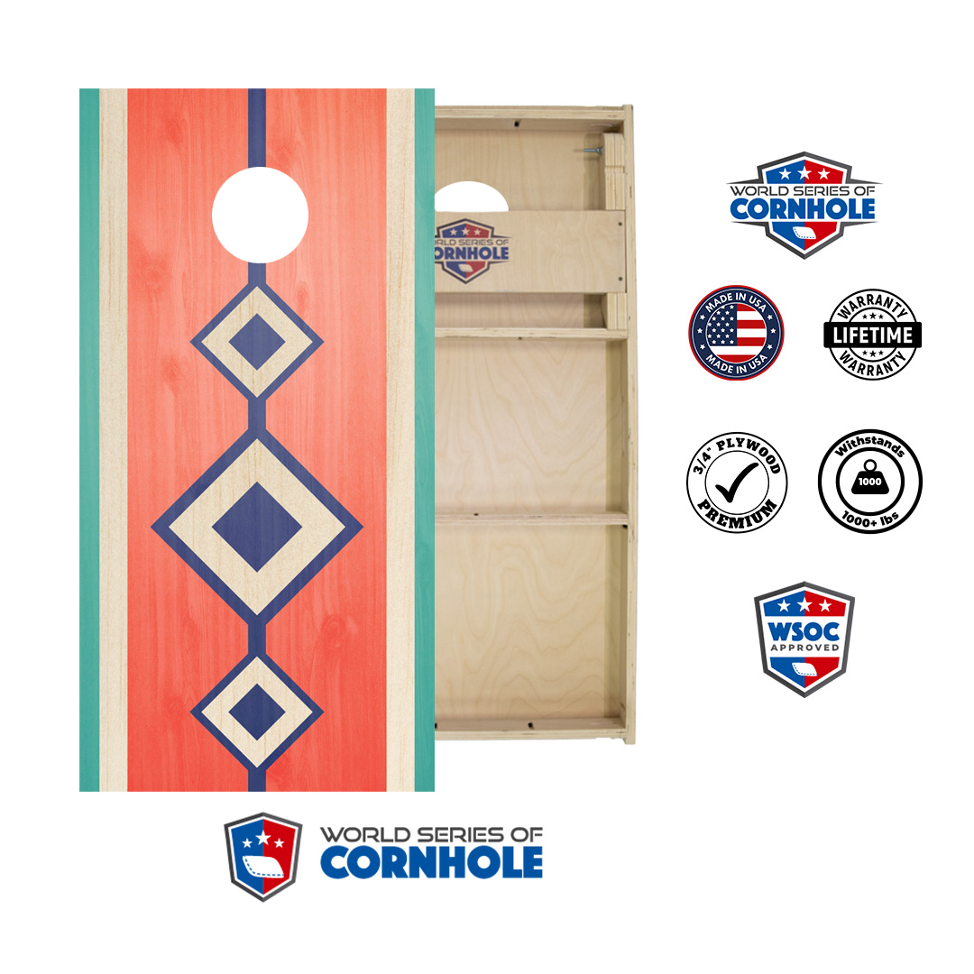 World Series of Cornhole Official 2' x 4' Professional Cornhole Board Runway 2402P - Surf Board