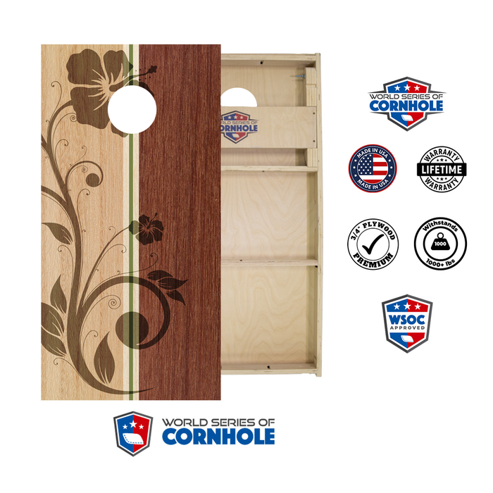 World Series of Cornhole Official 2' x 4' Professional Cornhole Board Runway 2402P - Hollis Surf Board