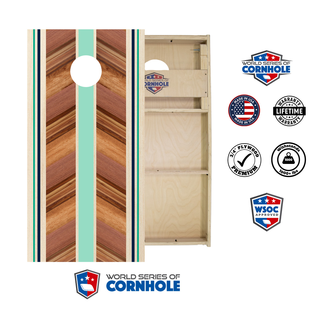World Series of Cornhole Official 2' x 4' Professional Cornhole Board Runway 2402P - Elin Surf Board