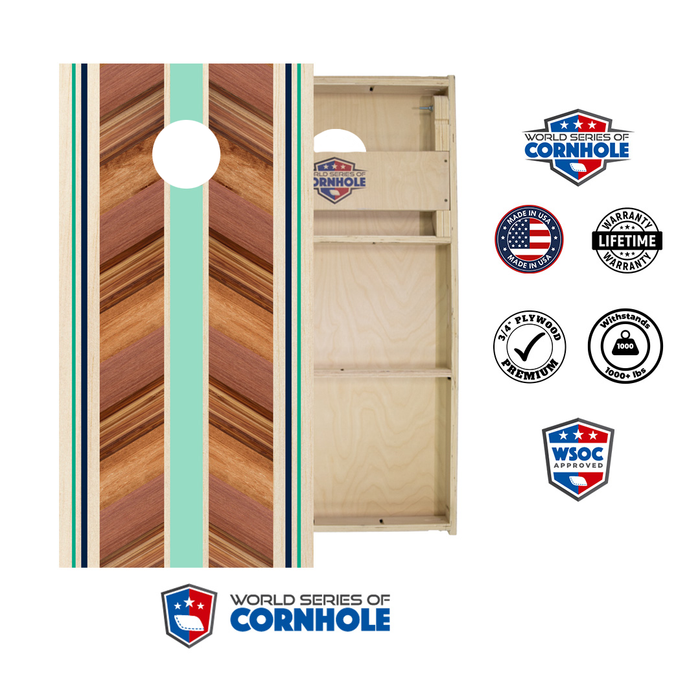 World Series of Cornhole Official 2' x 4' Professional Cornhole Board Runway 2402P - Elin Surf Board