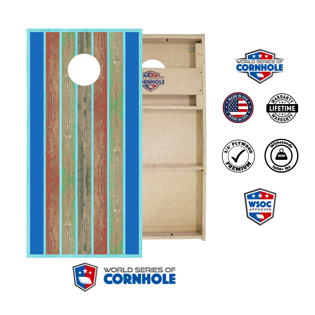 World Series of Cornhole Official 2' x 4' Professional Cornhole Board Runway 2402P - Surf Board