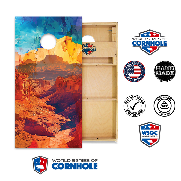 World Series of Cornhole Official 2' x 4' Professional Cornhole Board Runway 2402P - Capitol Reef National Park