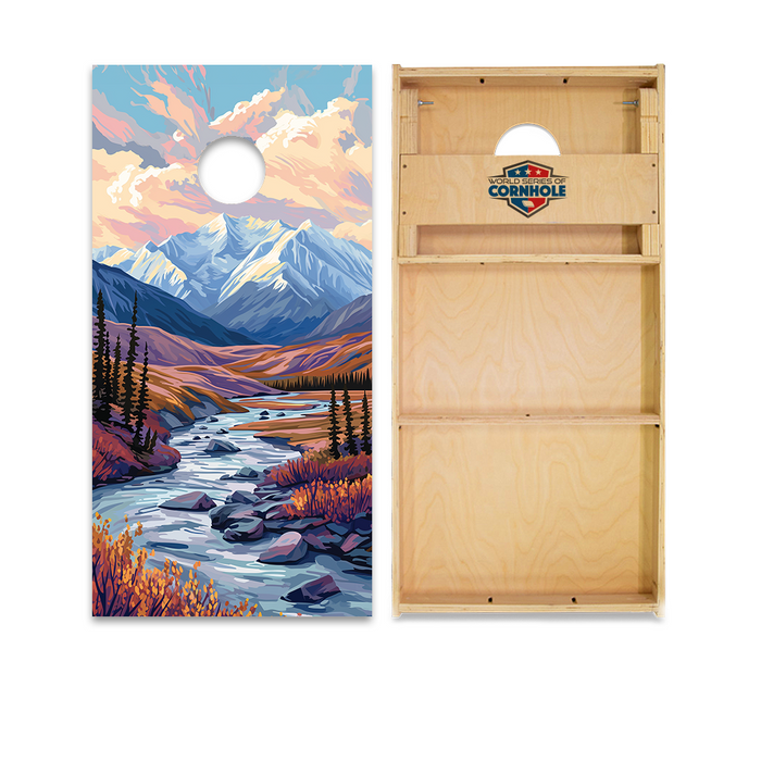 World Series of Cornhole Official 2' x 4' Professional Cornhole Board Runway 2402P - Denali National Park