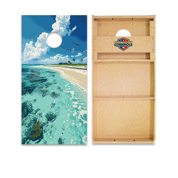 World Series of Cornhole Official 2' x 4' Professional Cornhole Board Runway 2402P - Dry Tortugas National Park