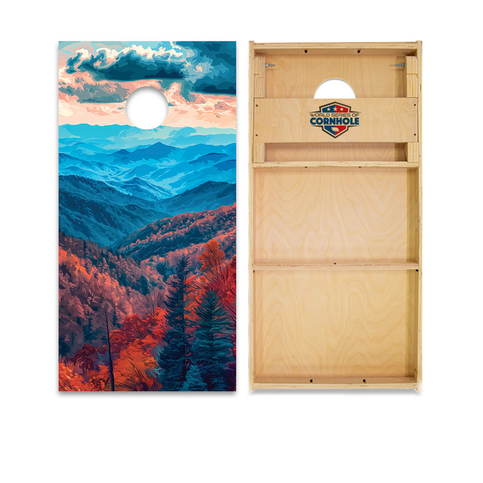 World Series of Cornhole Official 2' x 4' Professional Cornhole Board Runway 2402P - Great Smoky Mountains National Park