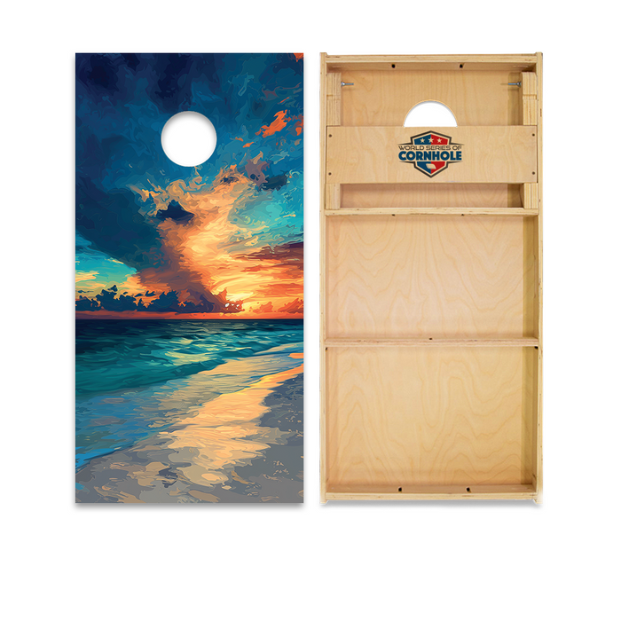 World Series of Cornhole Official 2' x 4' Professional Cornhole Board Runway 2402P - Gulf Shores National Park