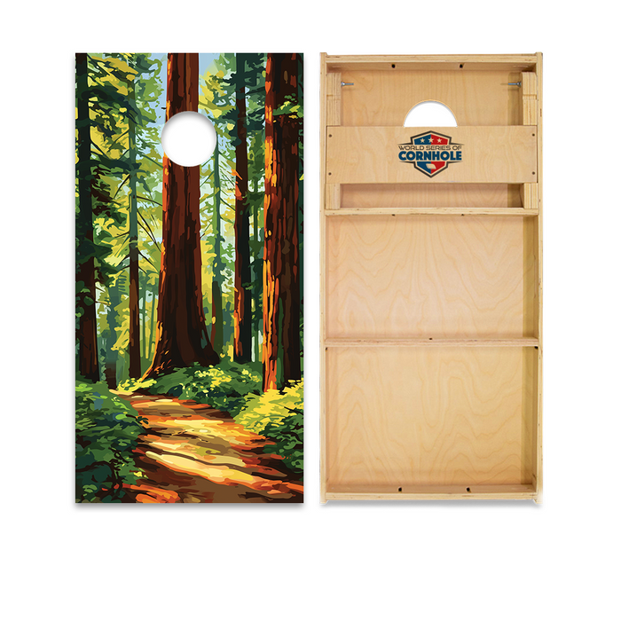 World Series of Cornhole Official 2' x 4' Professional Cornhole Board Runway 2402P - Redwood National Park