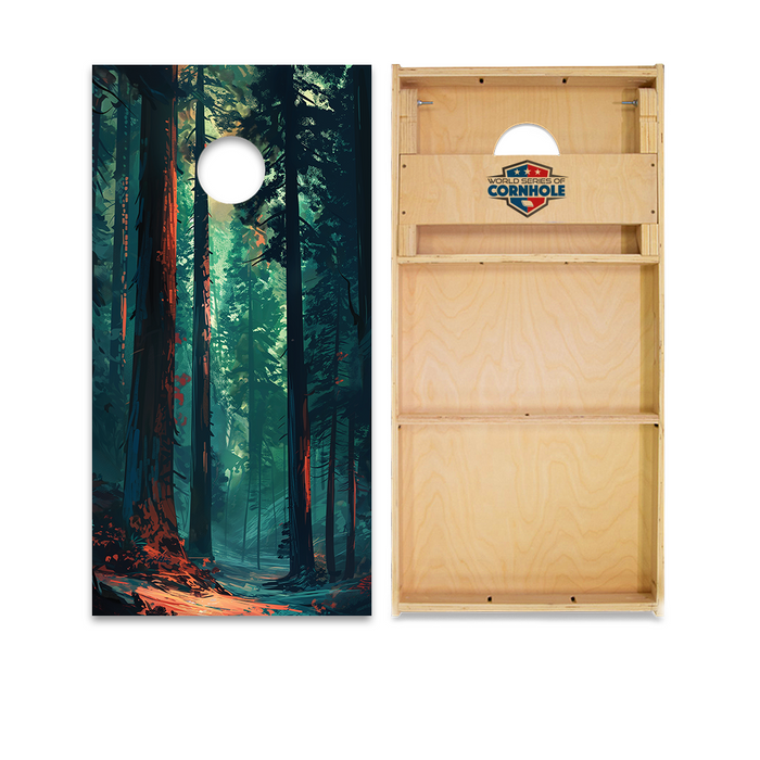 World Series of Cornhole Official 2' x 4' Professional Cornhole Board Runway 2402P - Sequoia National Park