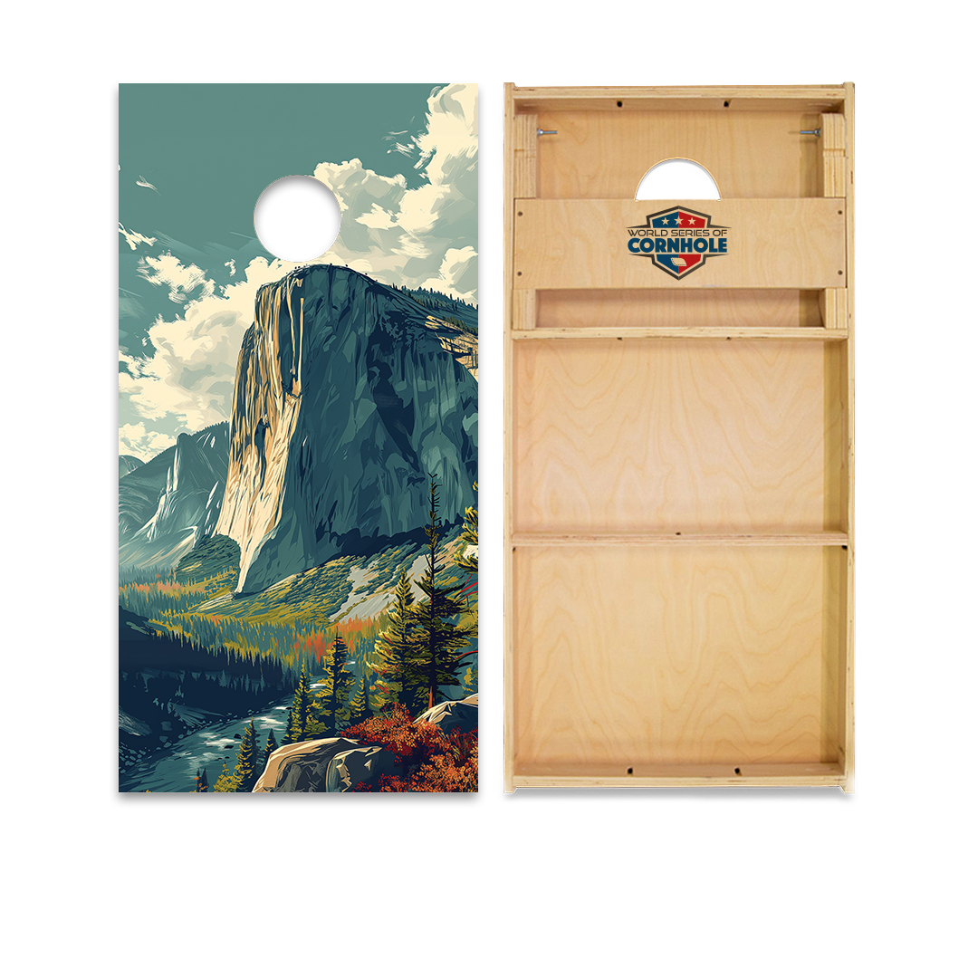 World Series of Cornhole Official 2' x 4' Professional Cornhole Board Runway 2402P - Yosemite National Park