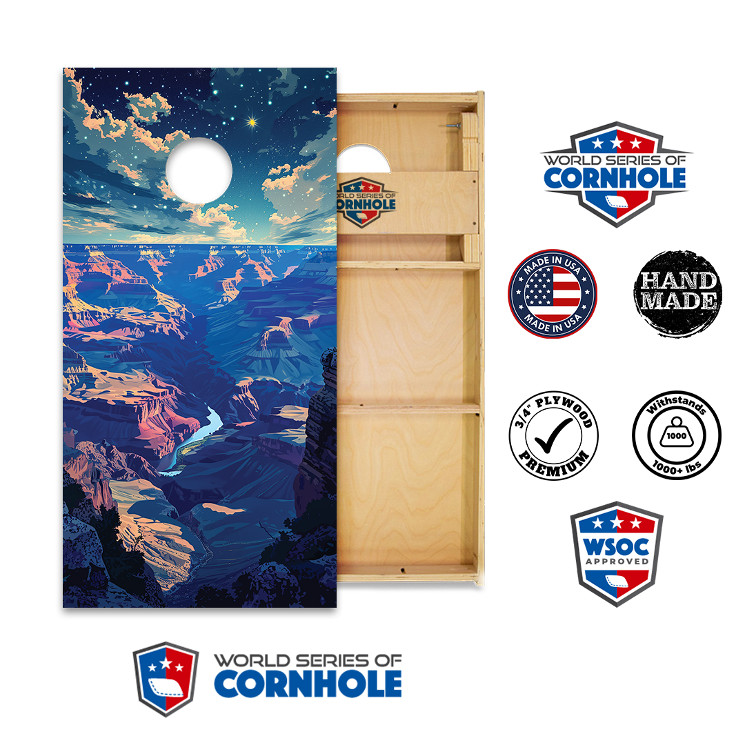 World Series of Cornhole Official 2' x 4' Professional Cornhole Board Runway 2402P - Grand Canyon National Park