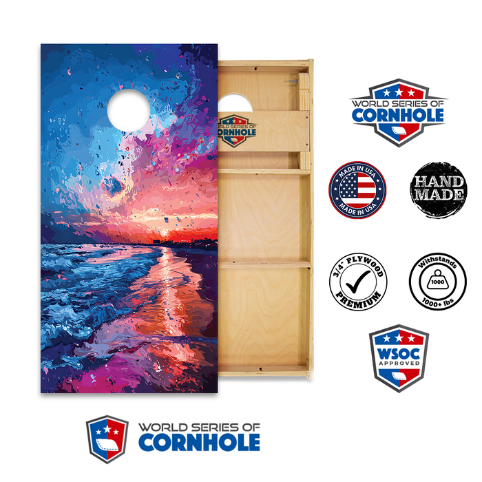 World Series of Cornhole Official 2' x 4' Professional Cornhole Board Runway 2402P - Gulf Shores National Park