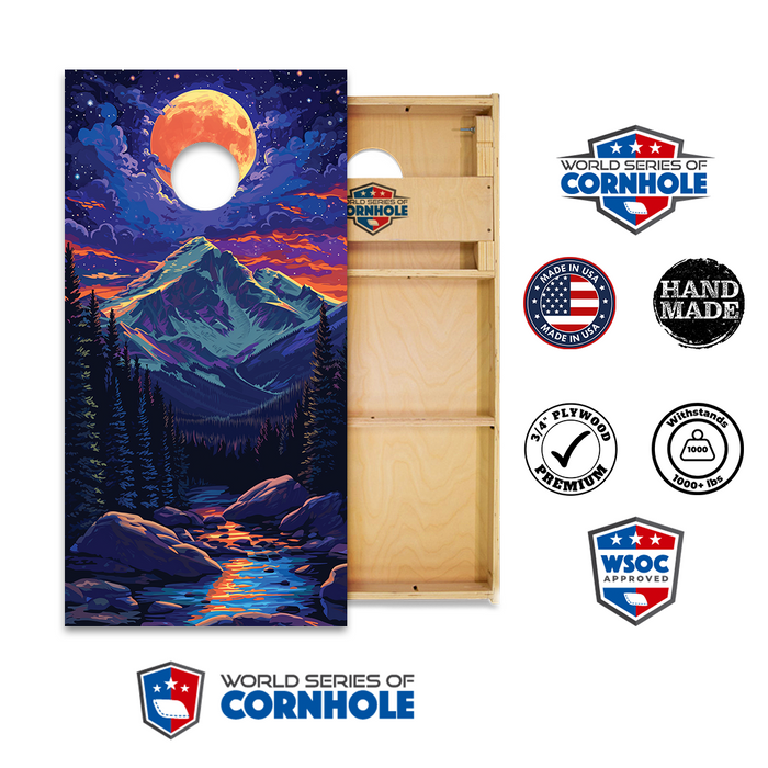 World Series of Cornhole Official 2' x 4' Professional Cornhole Board Runway 2402P - Rocky Mountain National Park