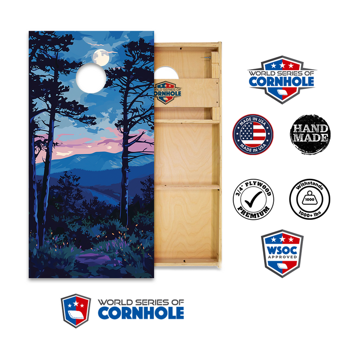 World Series of Cornhole Official 2' x 4' Professional Cornhole Board Runway 2402P - Shenandoah National Park